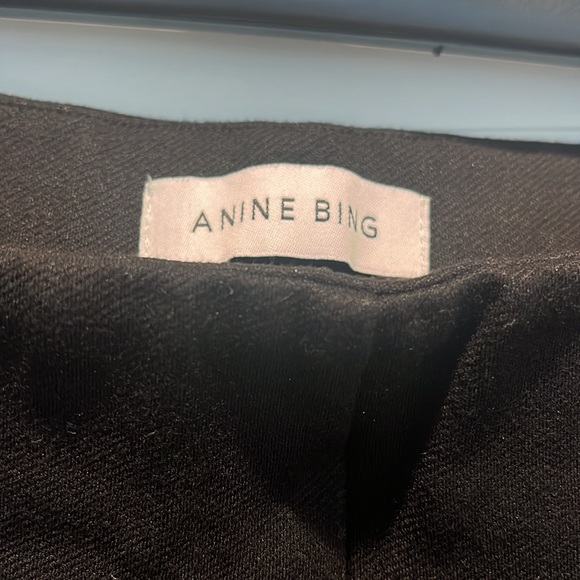 EUC- never worn Anine Bing cropped black flared trousers, sz US 6/EU 40. - Picture 2 of 4
